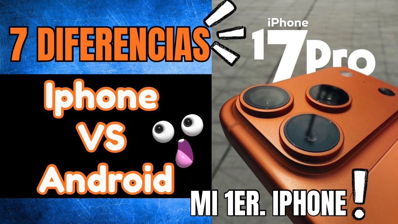 7 DIFERENCIAS IPHONE VS ANDROID UNBOXING  IPHONE 17 PRO #iphone17pro #unboxing #iphonevsandroid 