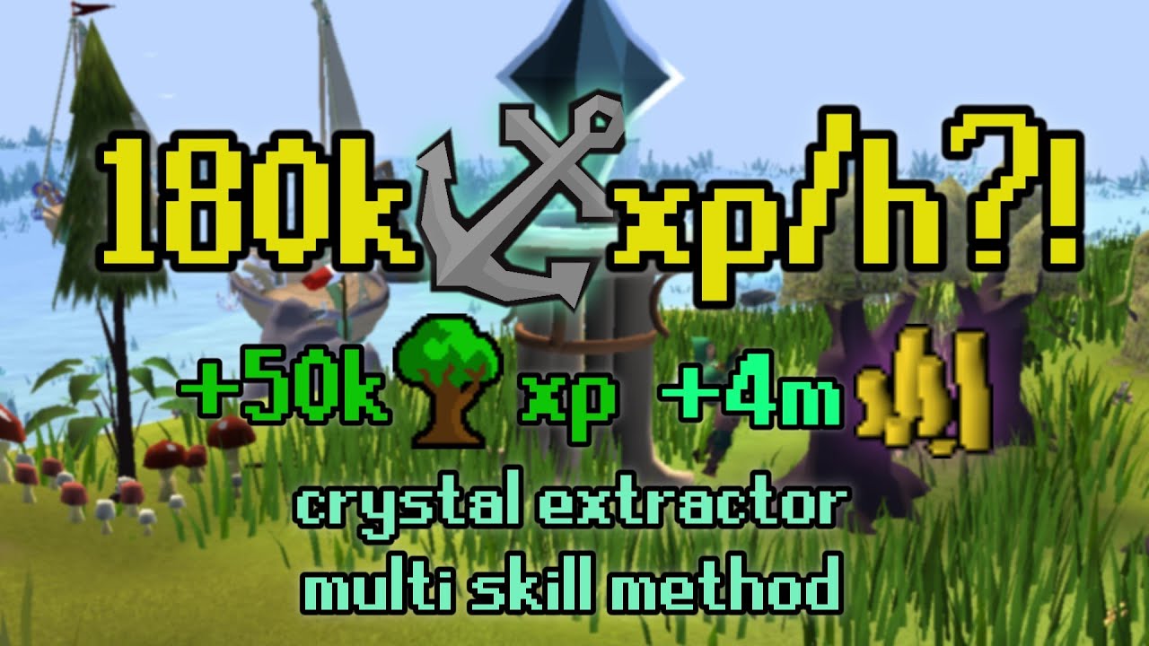 (PATCHED) Easy Passive Sailing Xp/Hour Multi-Skill Method. Crystal Extractor Docking. OSRS Guide