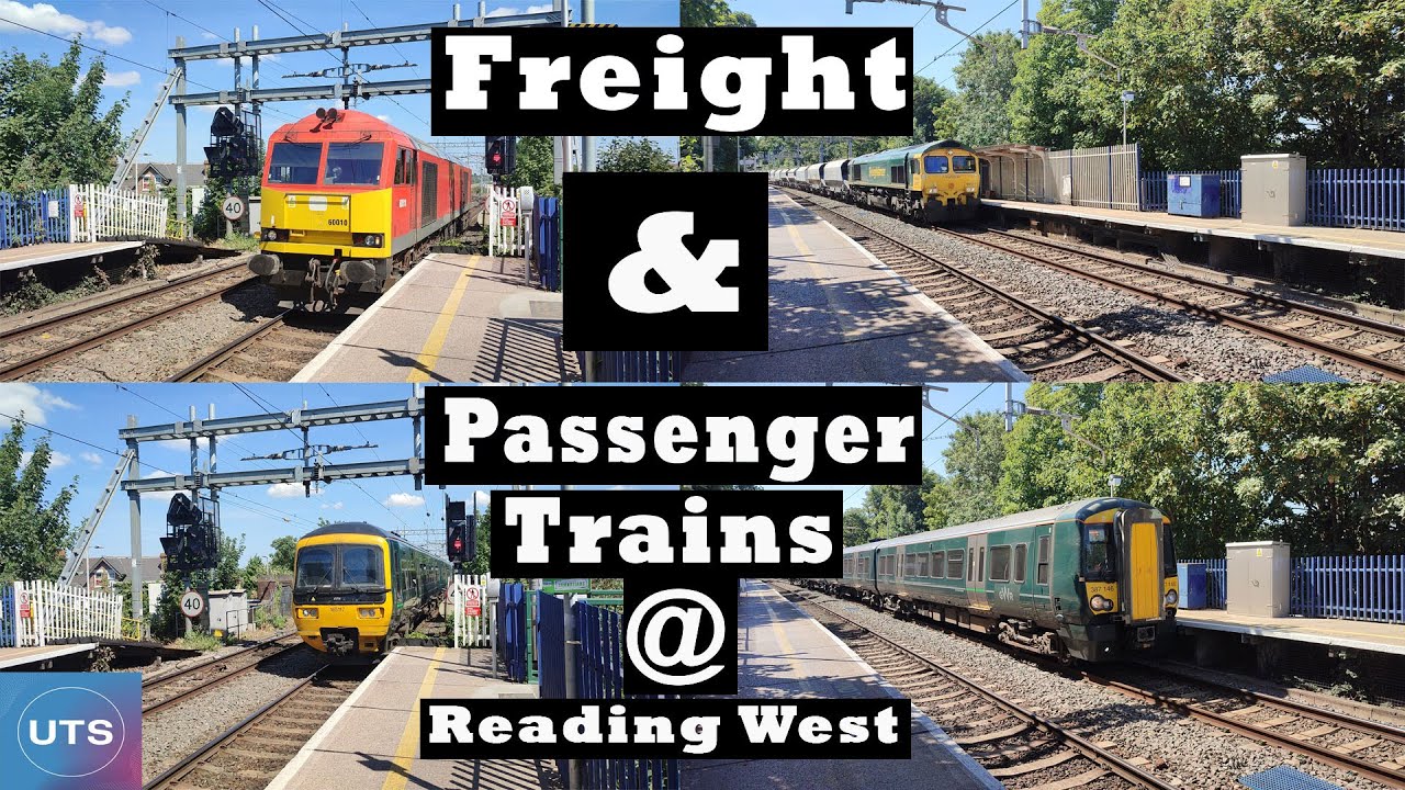 Freight Locomotive Hauled & Passenger Trains At Reading West (08/08/22)