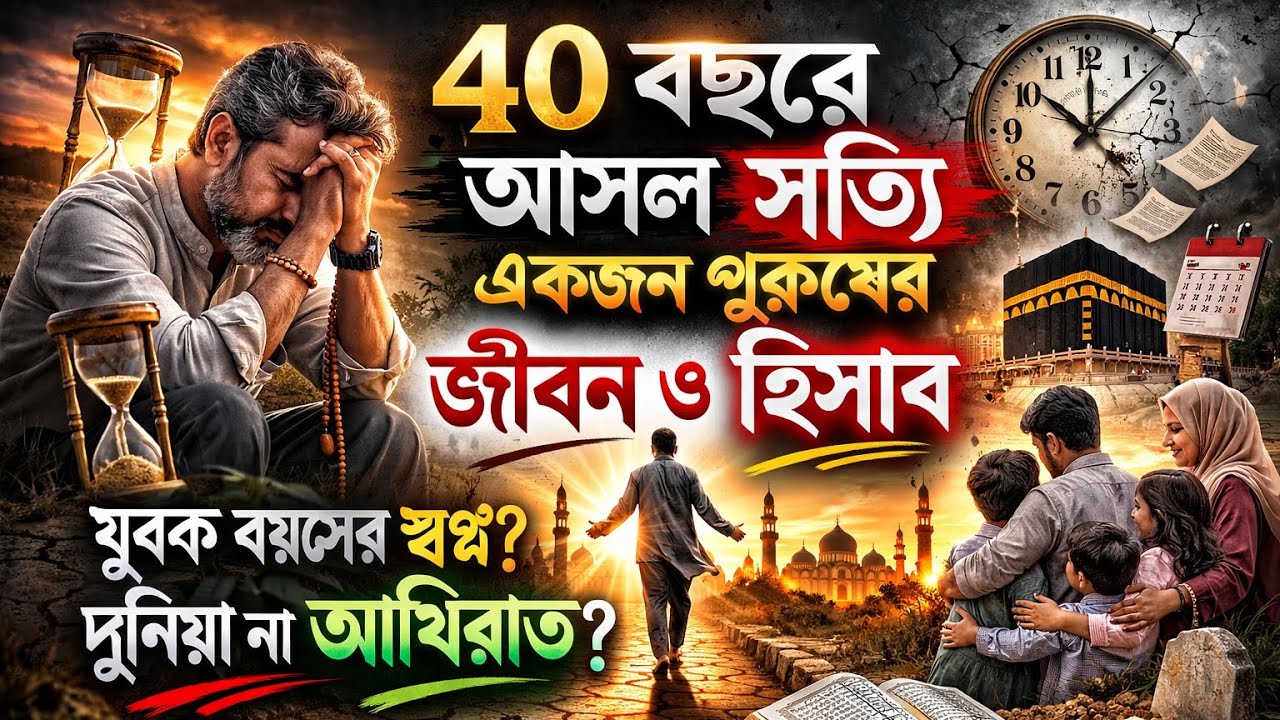 “৪০ বছরে আসল সত্যি: একজন পুরুষের জীবন ও হিসাব”