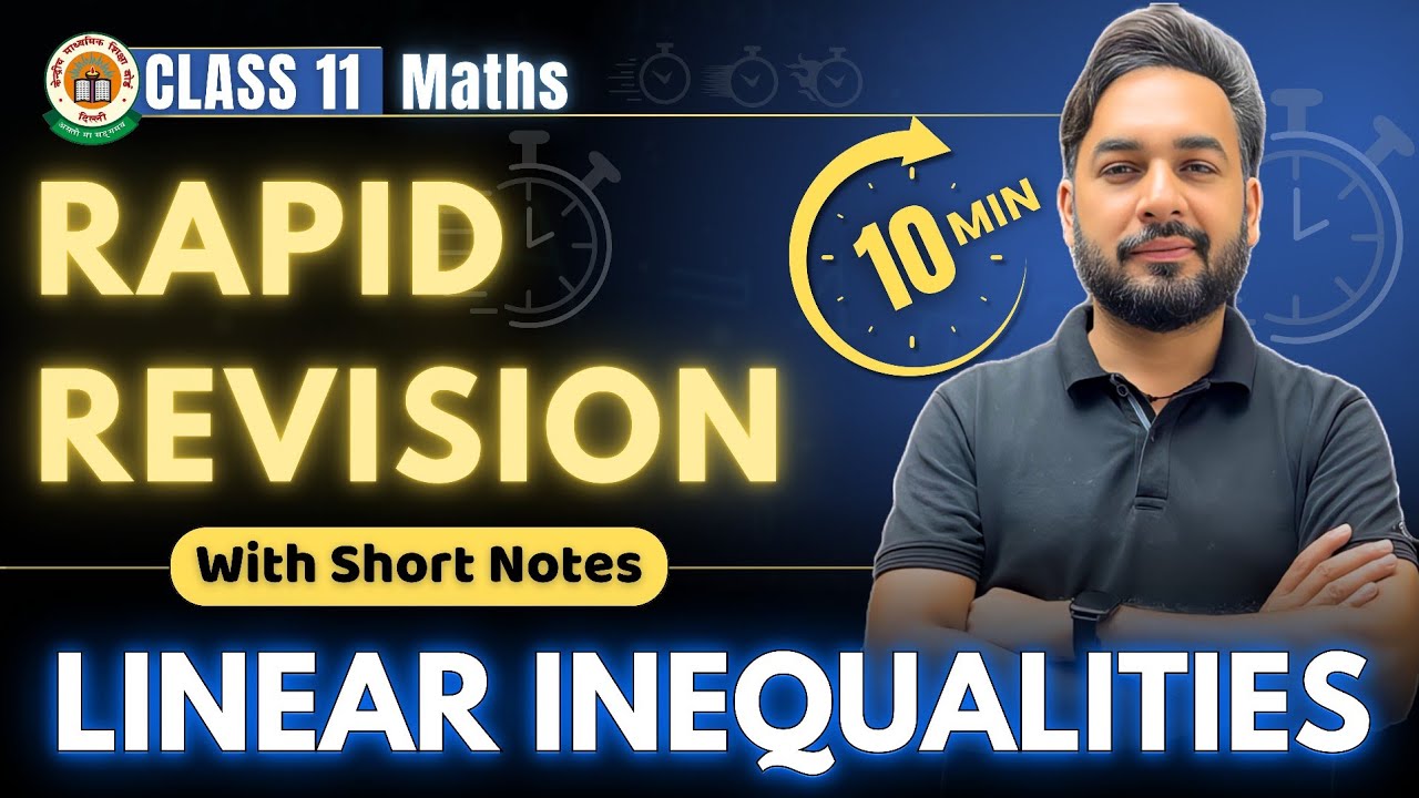 Linear Inequalities in 10 Mins🔥😱| Rapid Revision Class 11 Maths | All About Mathematics