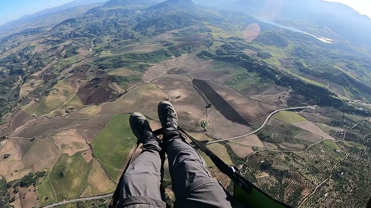 Parapente con Buitres Algodonales