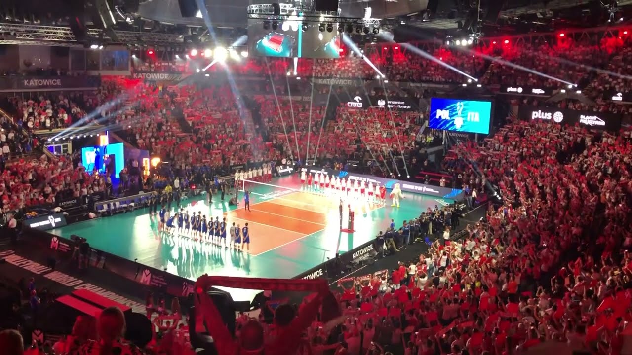 Polska Włochy Finał MŚ Spodek Hymn Narodowy 11.09.2022
