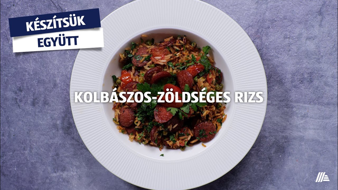 Kolb&aacute;szos-z&ouml;lds&eacute;ges rizs