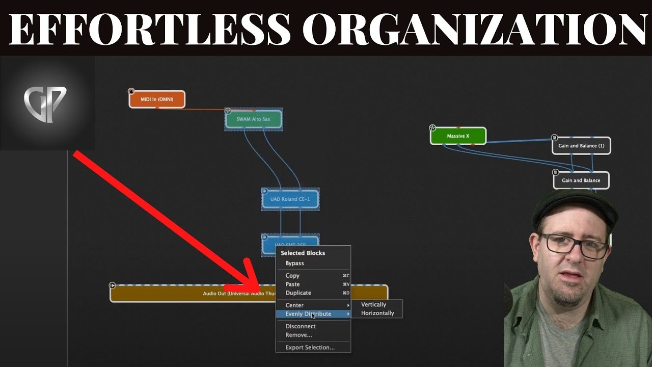 How To Organize The Wiring View In Gig Performer 4