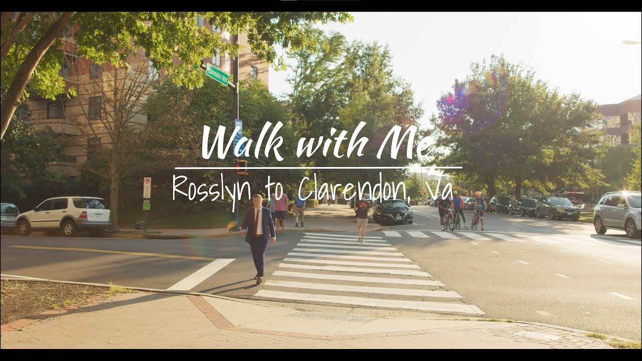 Walking from Rosslyn to Clarendon | Alexandria, VA [4K HDR]