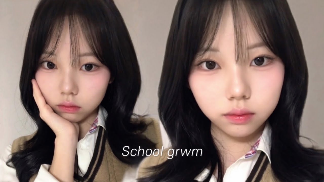 grwm. 고등학생의 새학기 메이크업 | 08년생 학생 메이크업