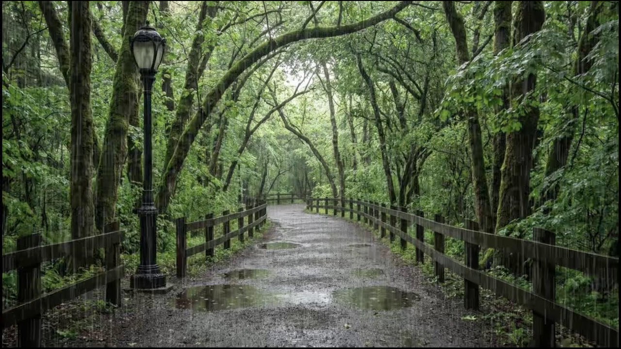 Rain in the Forest at Night 🌙 | Peaceful Nature Soundscape for Deep Sleep and Meditation