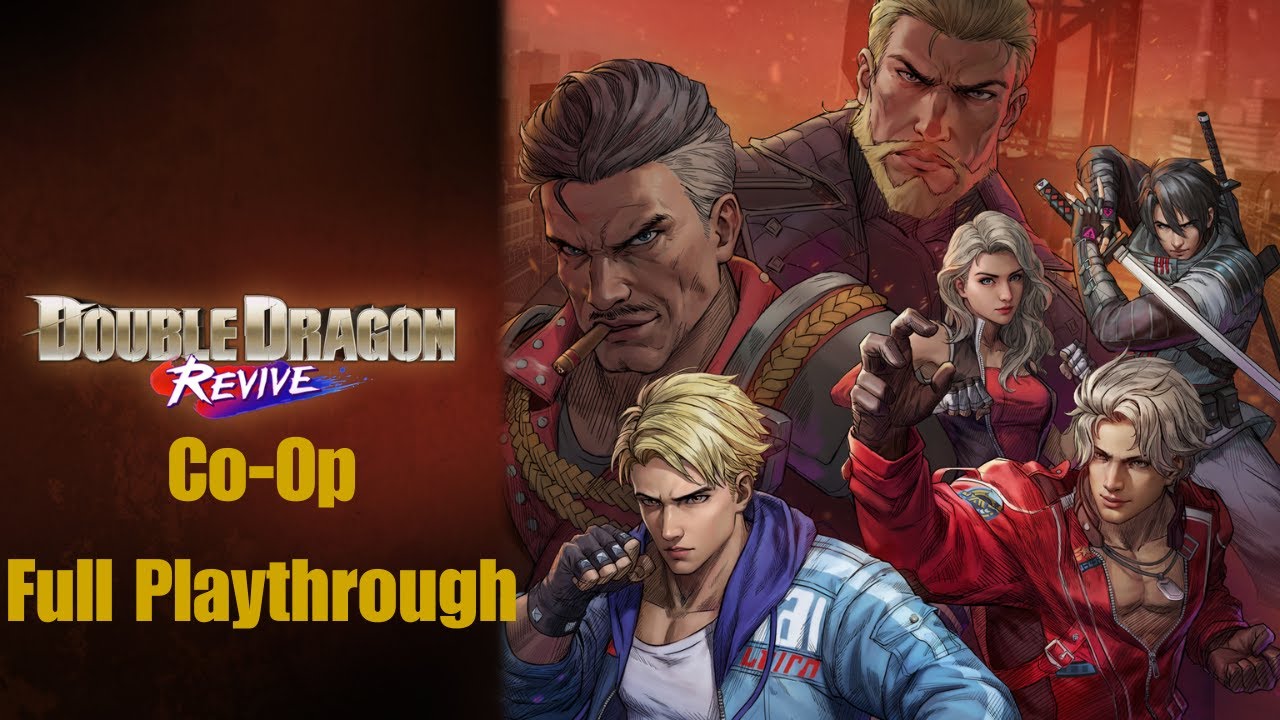 Double Dragon Revive (PS5) Full 2 Player Co-Op Playthrough
