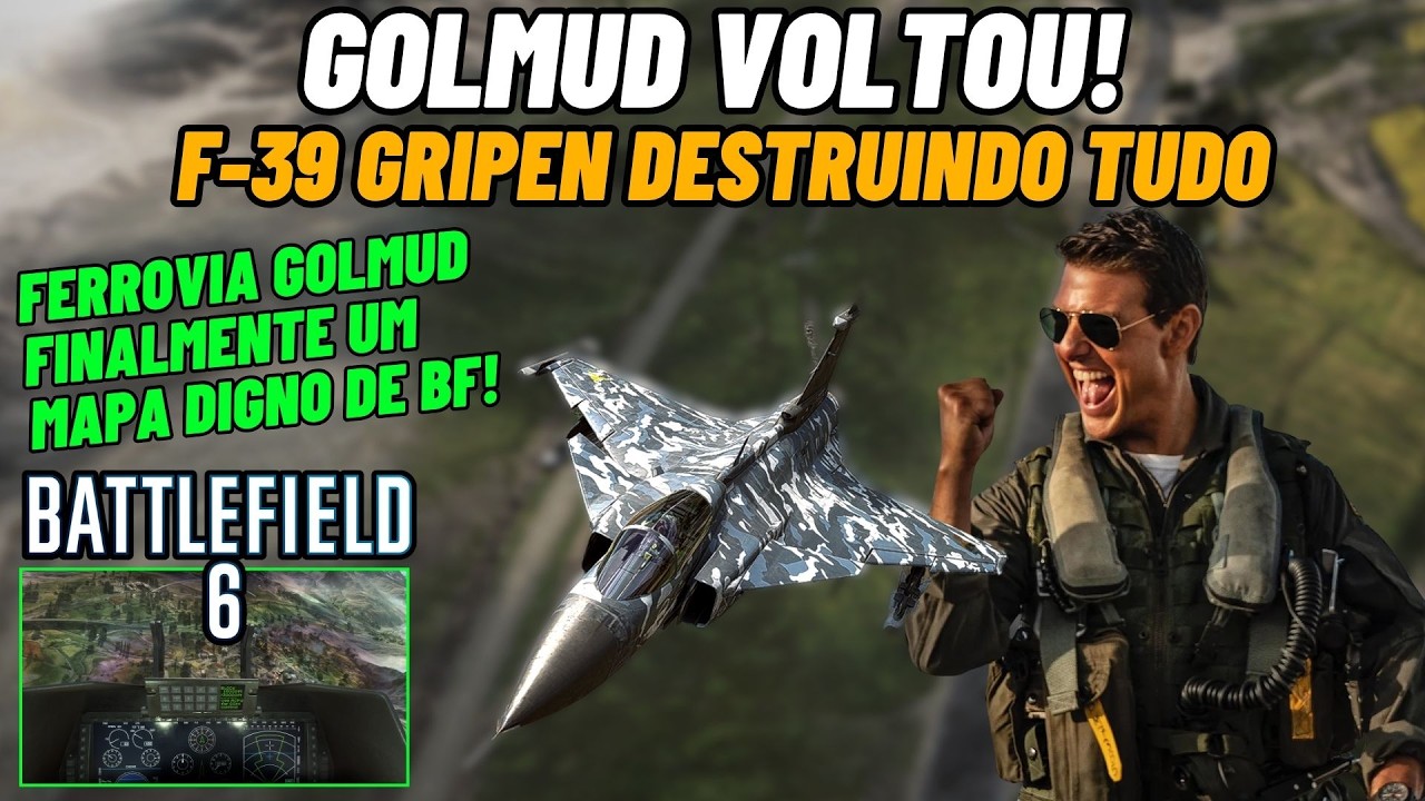 BATTLEFIELD 6 - GOLMUD VOLTOU! Finalmente um mapa DIGNO de BF (F-39 Gripen destruindo tudo