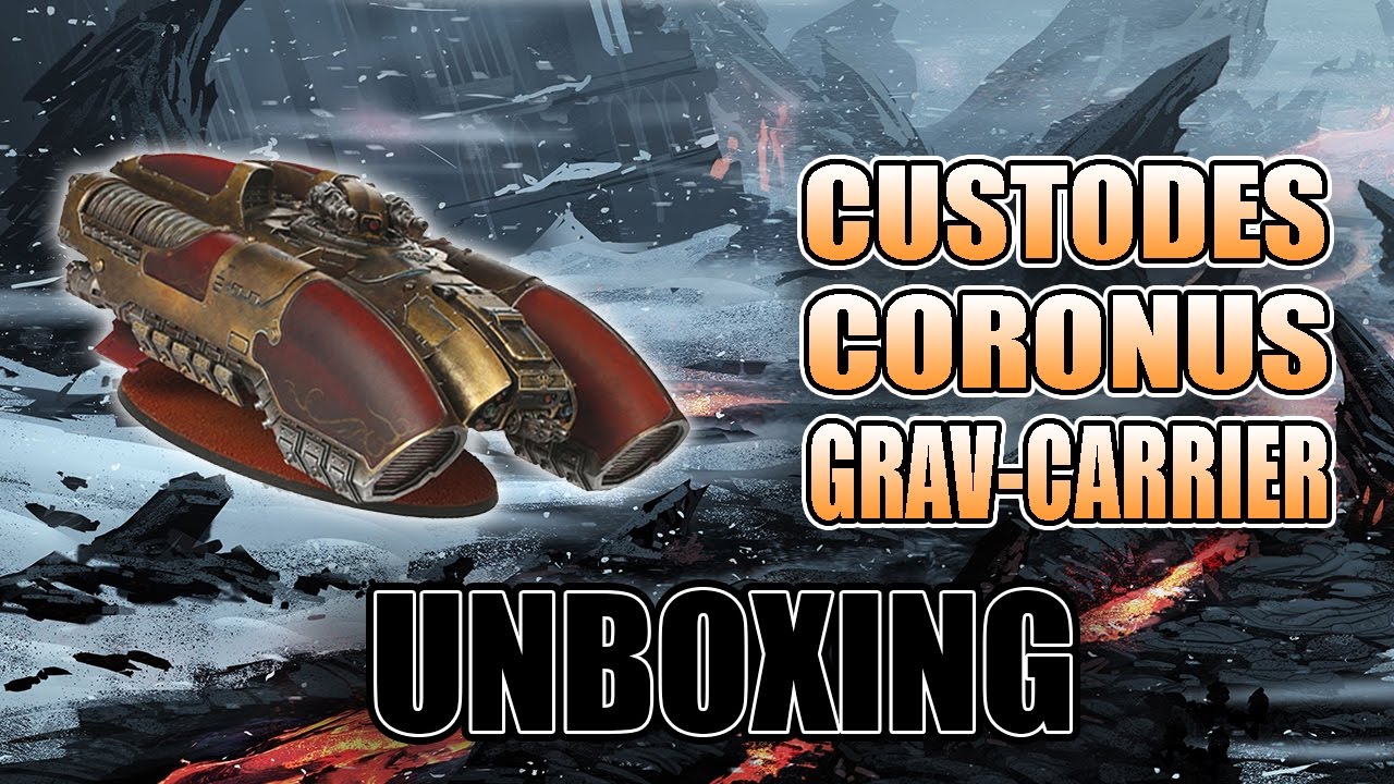 Better Than A Land Raider? Custodes Grav-Carrier Unboxing