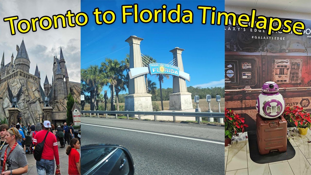 Driving From Toronto to Florida Time-lapse (4k!)