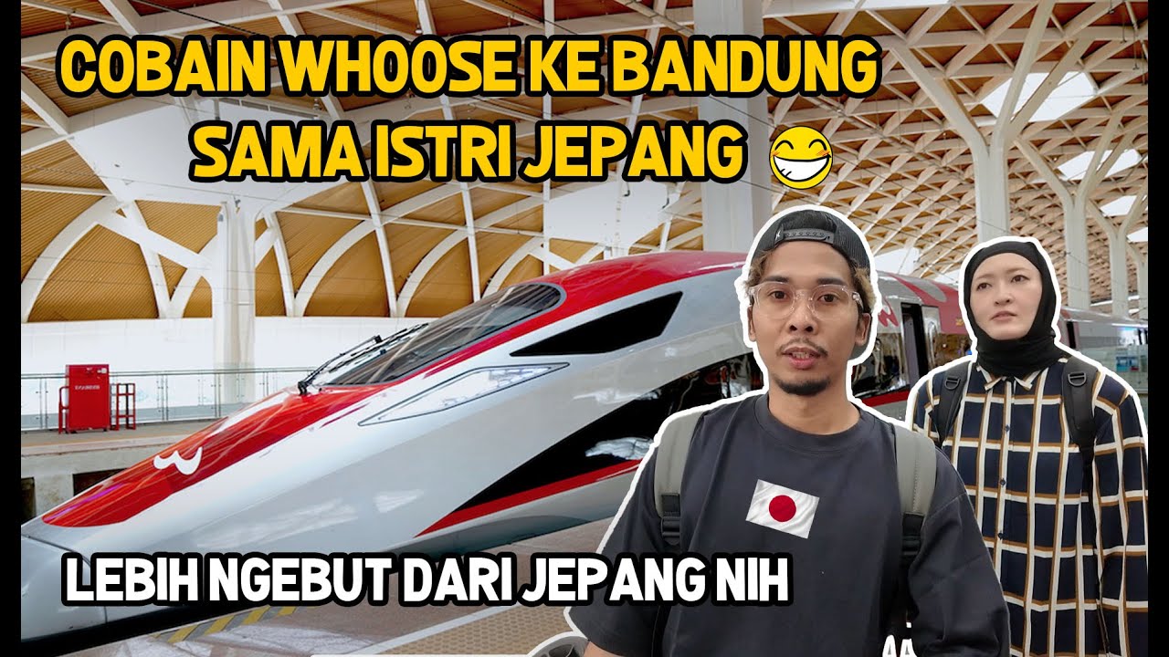ISTRI JEPANG NYOBAIN SHINKANSEN NYA INDONESIA WHOOSEE ! KALAH NGEBUT SAMA PUNYA NYA JEPANG !