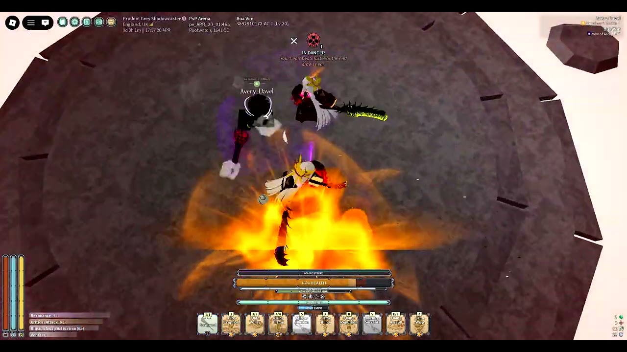 Deepwoken visionshaper eruption path floor is lava reinforced armor pyre keeper
