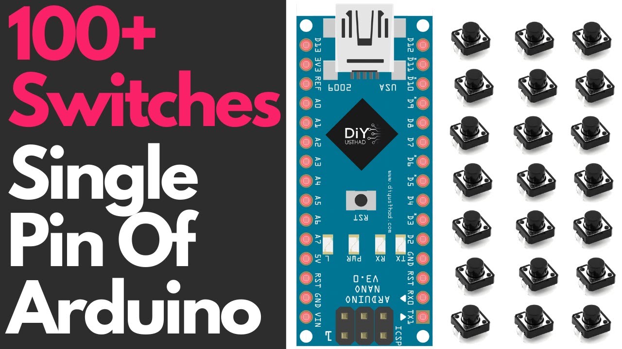 100+ Switches in a single pin of Arduino