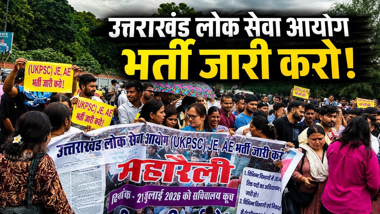 UKPSC AE / JE महारैली