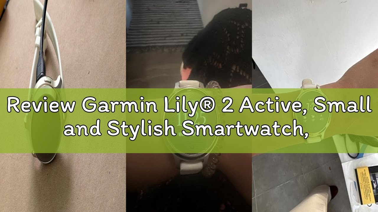 Review Garmin Lily® 2 Active, Small and Stylish Smartwatch, Built-in GPS, Hidden Display, Patterned