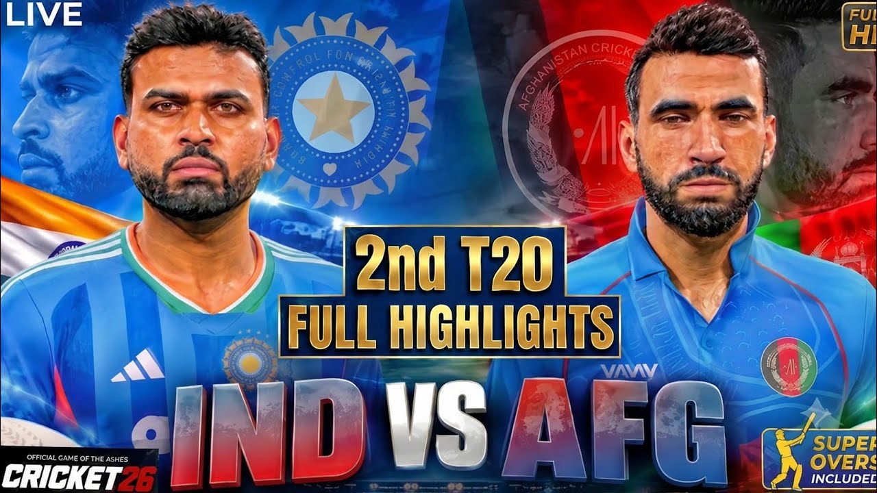 🔥 IND vs AFG 2nd T20 | Highlights of Today&rsquo;s Cricket Match 🏏 | Full Match Highlights #indvsafgt20