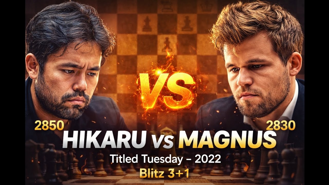 Hikaru vs Magnus – Duel Sengit Titled Tuesday 2022 Berakhir DRAW ½-½!