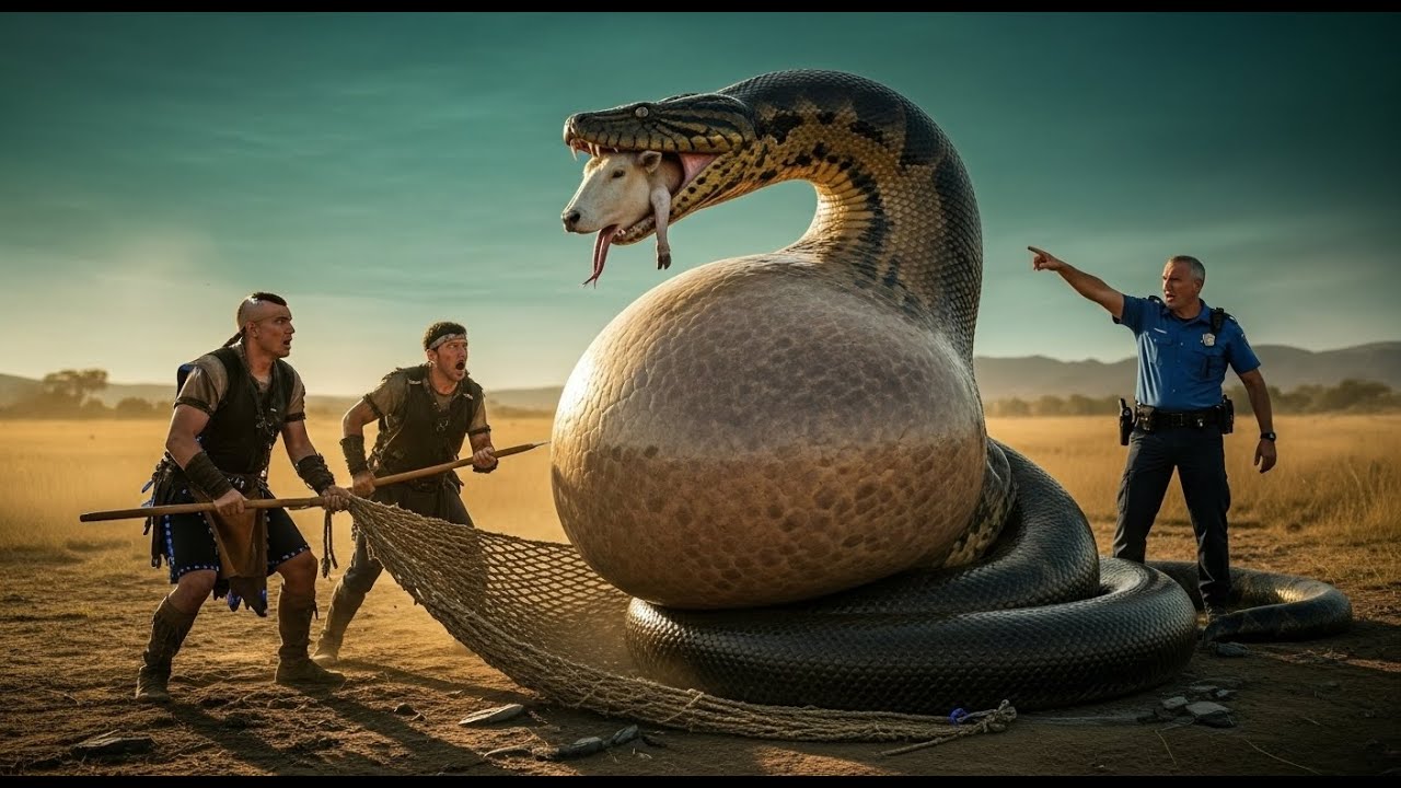 Ancient Rescue Warriors Battle Massive Golden Python to Save Bull 🐂🐍