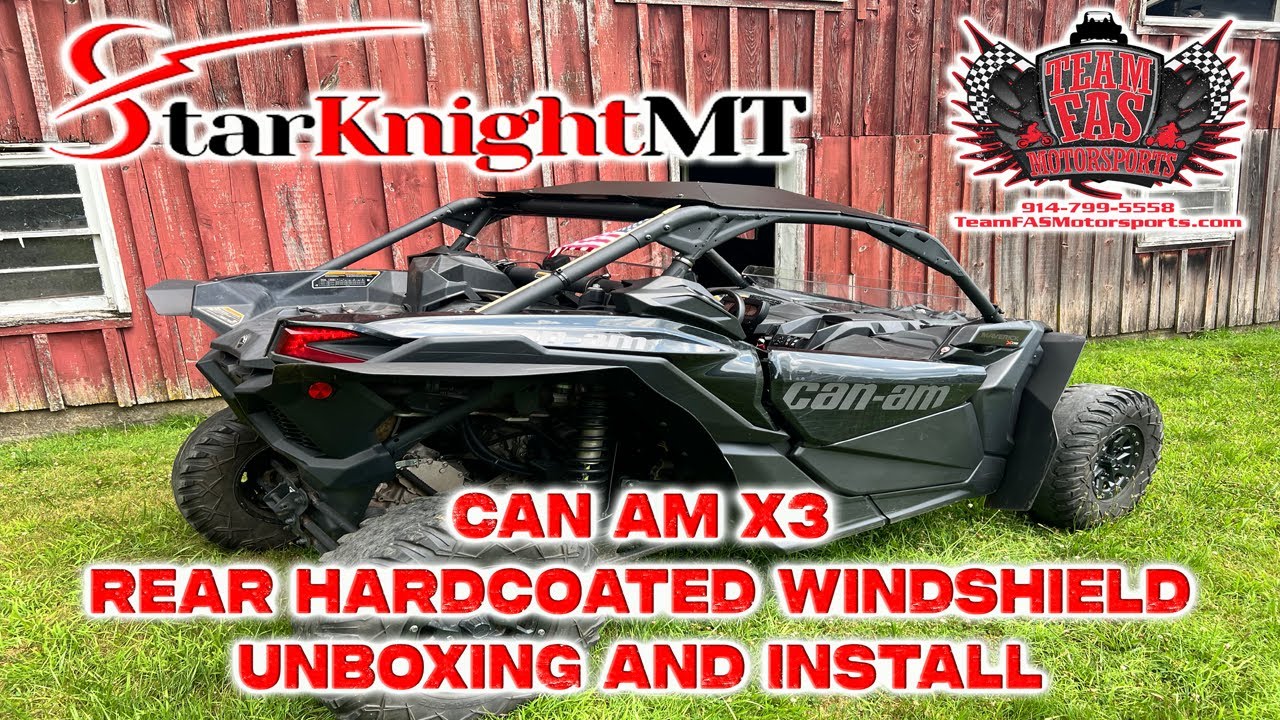 StarKnightMT Rear Can Am X3 Hardcoated Window - Unbox and Install by Team FAS Motorsports