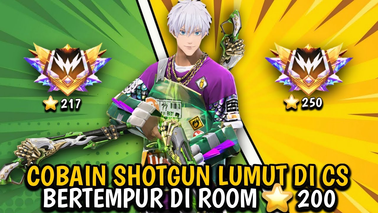 Namatin Free Fire Clash Squad Cobain Shotgun Lumut Di CS Bar Bar Di Room Bintang 200