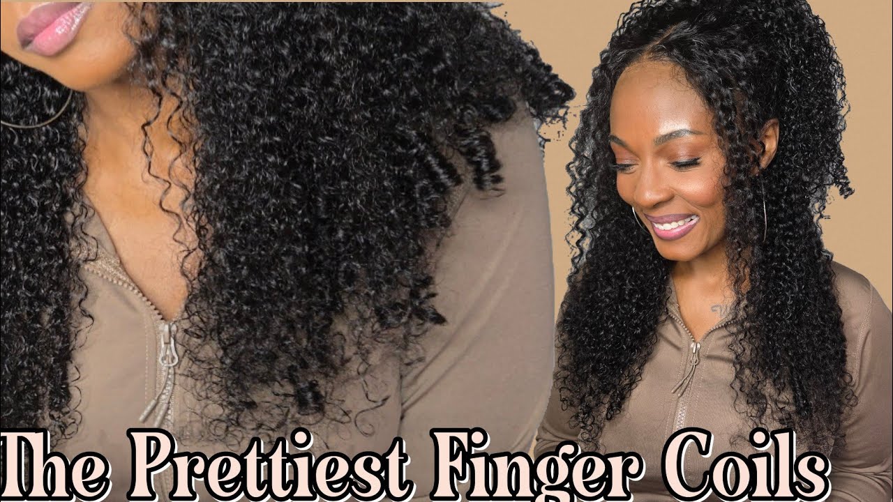 The THICKEST And Easiest Finger Coils Wig! 😍 7x5 Bye Bye Knots Glueless Install | BeautyForeverHair