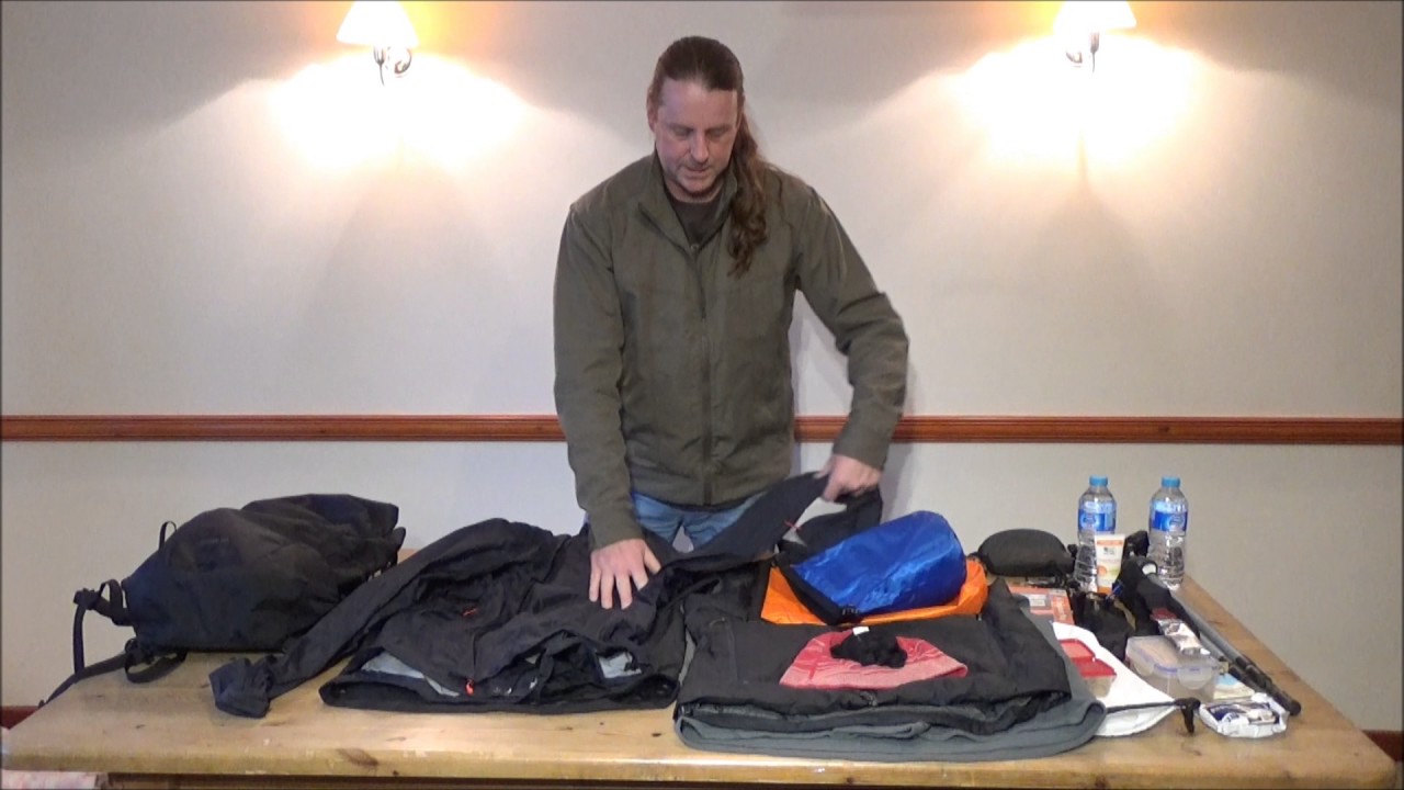 How to pack a rucksack.