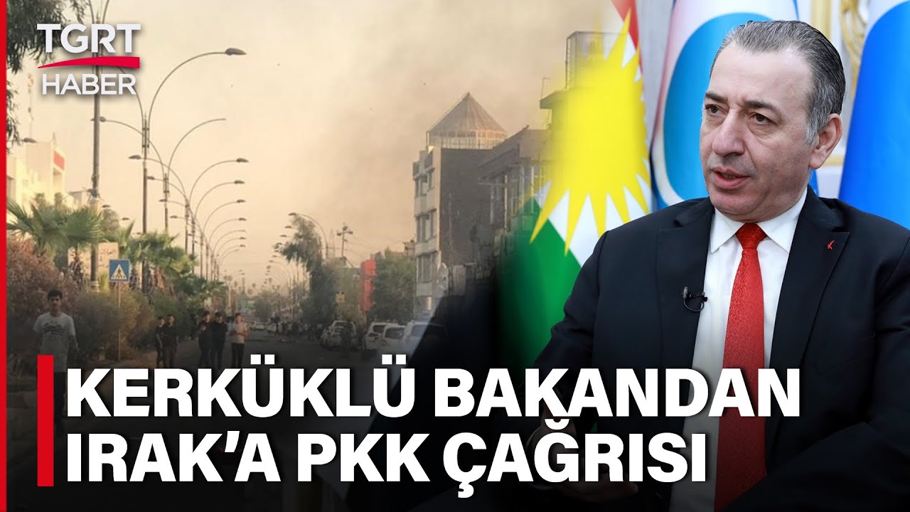 Türkmen Bakan Aydın Maruf Kerkük’te Yaşananların Perde Arkasını TGRT Haber’de Anlattı