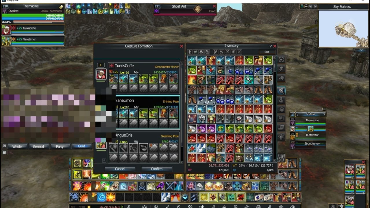 RappelzOfficial Sky Fortness Sev5 Hector Atack Test