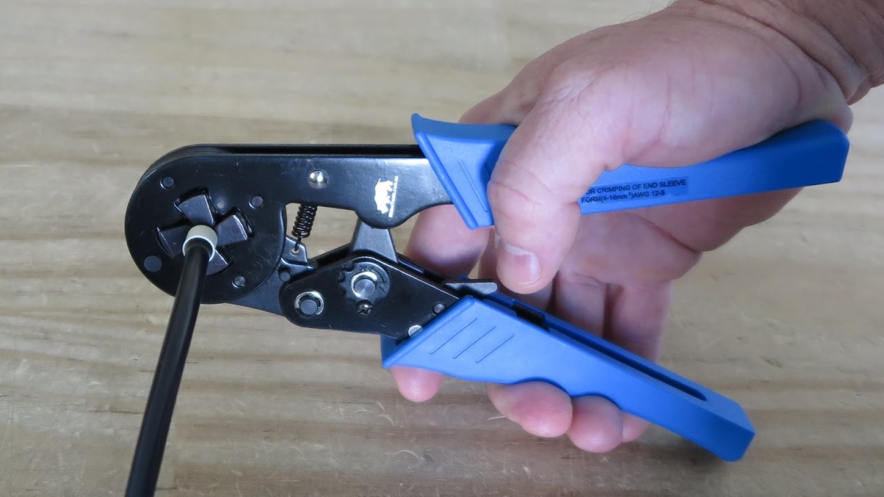 Self Adjusting Bootlace Ferrule Crimper