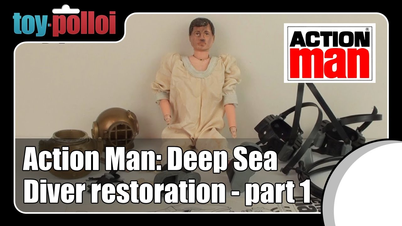 Vintage Action Man Deep sea diver restoration part 1/2 - Toy Polloi