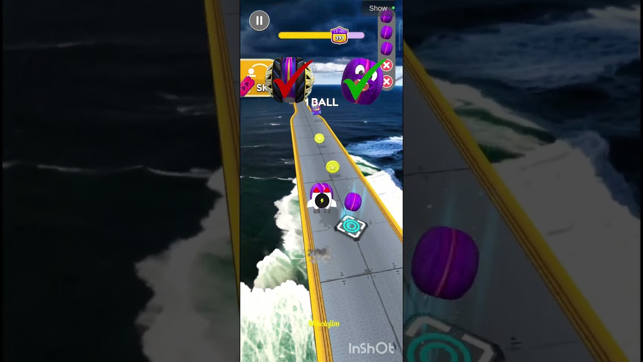 Going Balls IMPOSSIBLE move ChallangeCOMPLETED 😱🔥🏆 #gaming #games #ballgame #goingballs #goingbolls