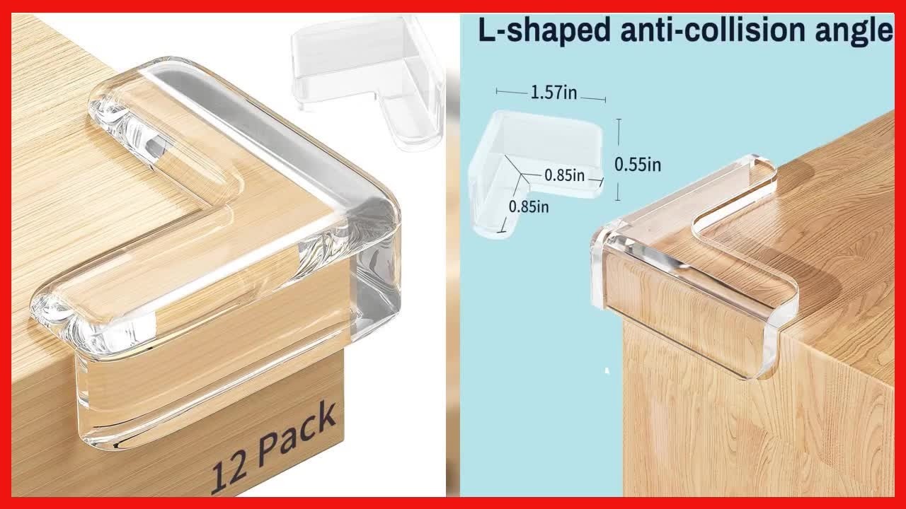12 Pack Clear Table Corner Protectors for Baby Safety