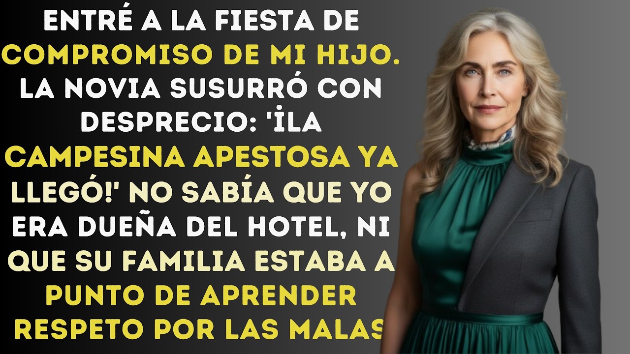 Se Burlaron De Mí En El Compromiso De Mi Hijo — Entonces Revelé Que Soy Dueña Del Hotel Donde…