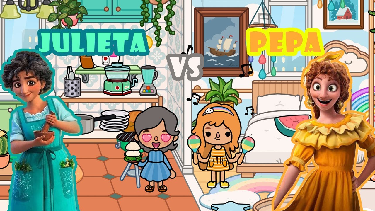 Sfida di arredamento su Toca Life World - 🌮 Julieta VS Pepa 🌈
