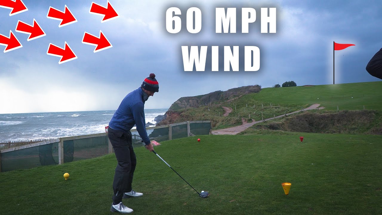 PLAYING GOLF IN A STORM!!! |  Every Shot Course Vlog With Flower & Leon...