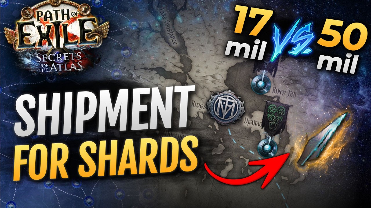 [PoE 3.26] Kingsmarch GUIDE to "Farm" Mirror Shards + 50m vs 17m Shipment Test - Path of Exile