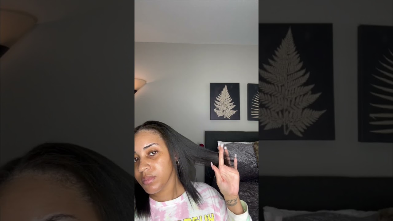 Relaxed Hair Update | Trim Day #hair #hairwashday #relaxedhair