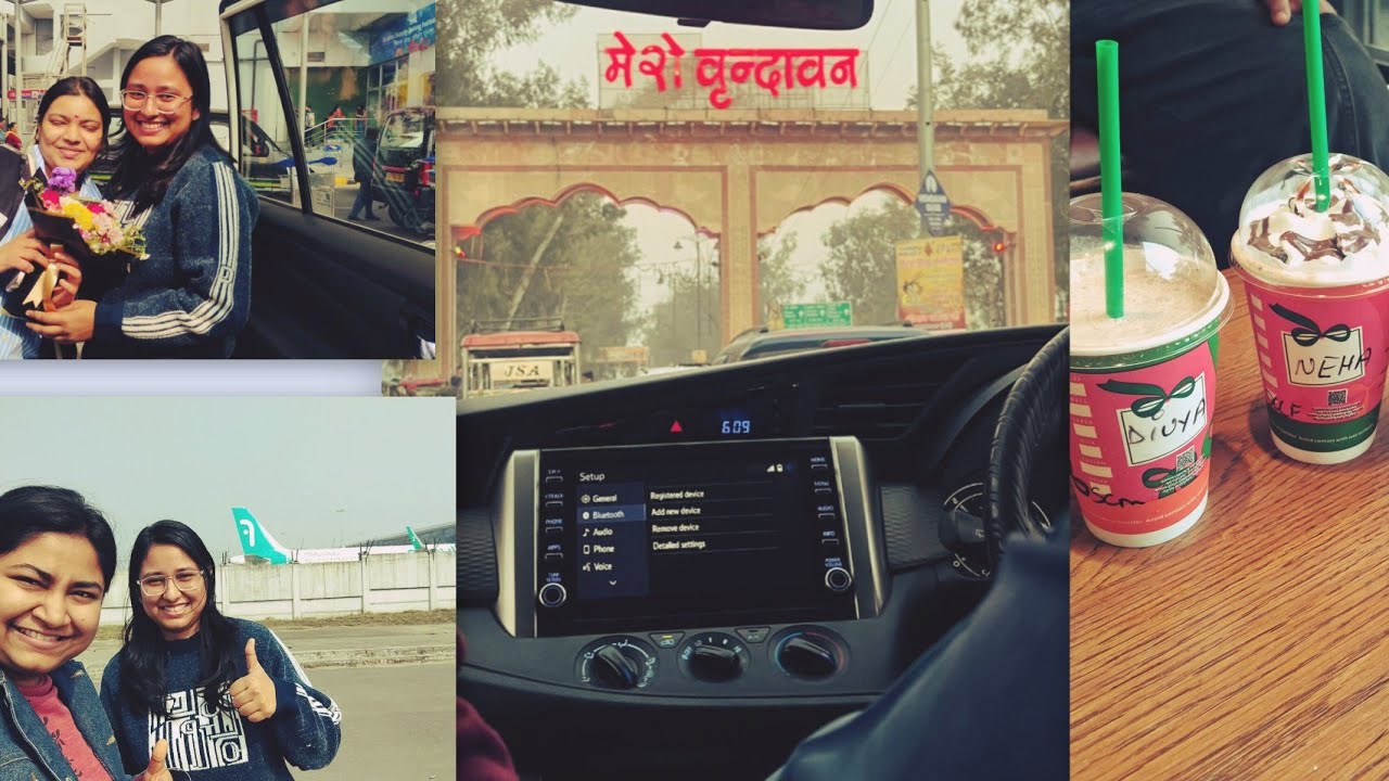 Delhi Airport to Vrindavan🚄🚙|Trip to Vrindavan|By road Journey|DD Diaries🥰