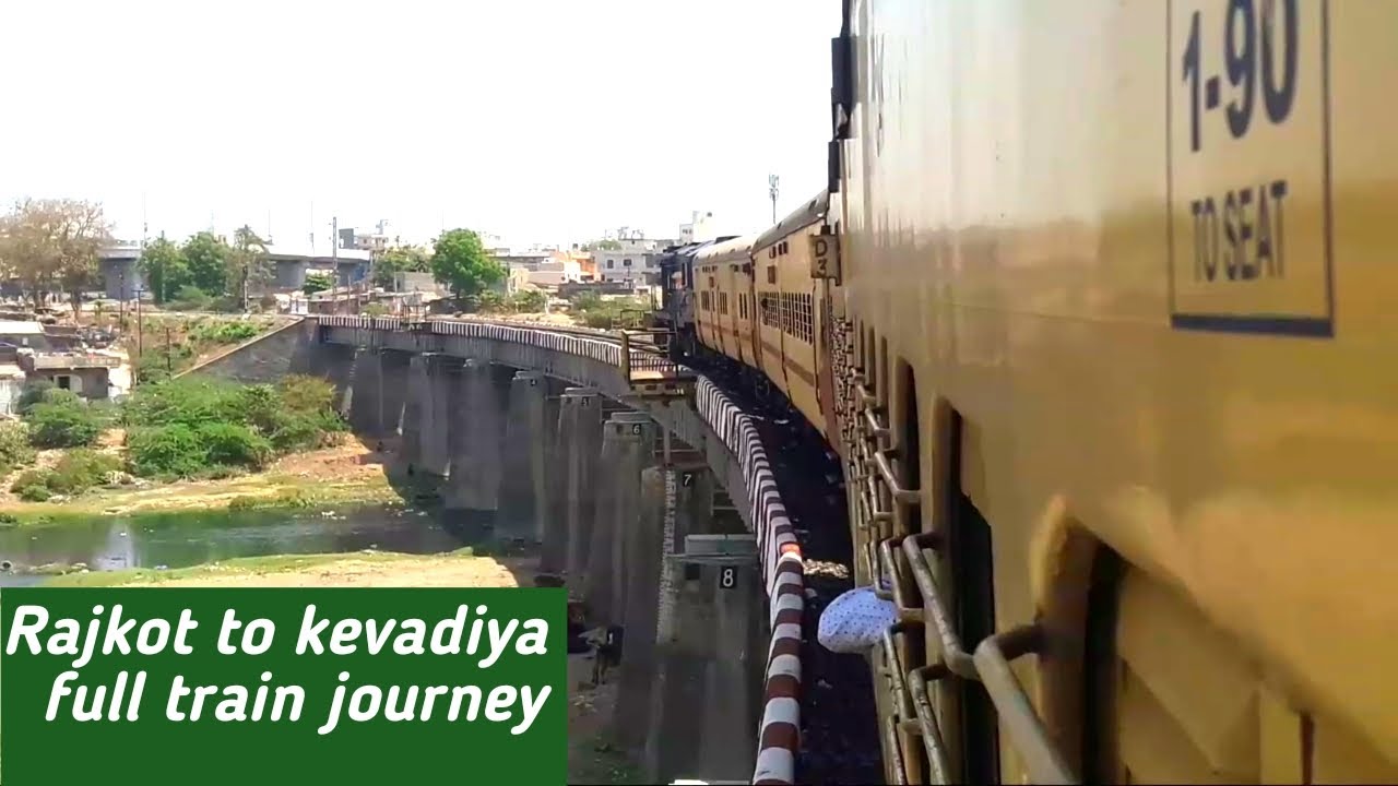 RAJKOT TO KEVADIYA PART 1 : FULL JOURNEY : OKHA-HOWRAH SUPERFAST SPL TILL BRC !! WESTERN RAIILWAYS