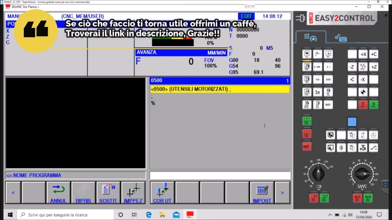 Video tutorial di programmazione Iso e Tornitura   Part 12  Motorizzati, primi passi   lathe tutoria