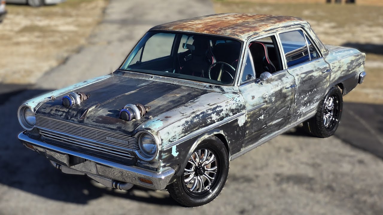 Я только что проехал на этом TWIN TURBO LS 1964 AMC Rambler по шоссе I-95 Muscle.