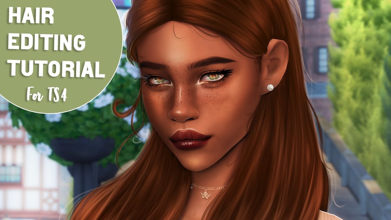 Sims 4 Hair Painting / Editing Procreate Tutorial (TS4)