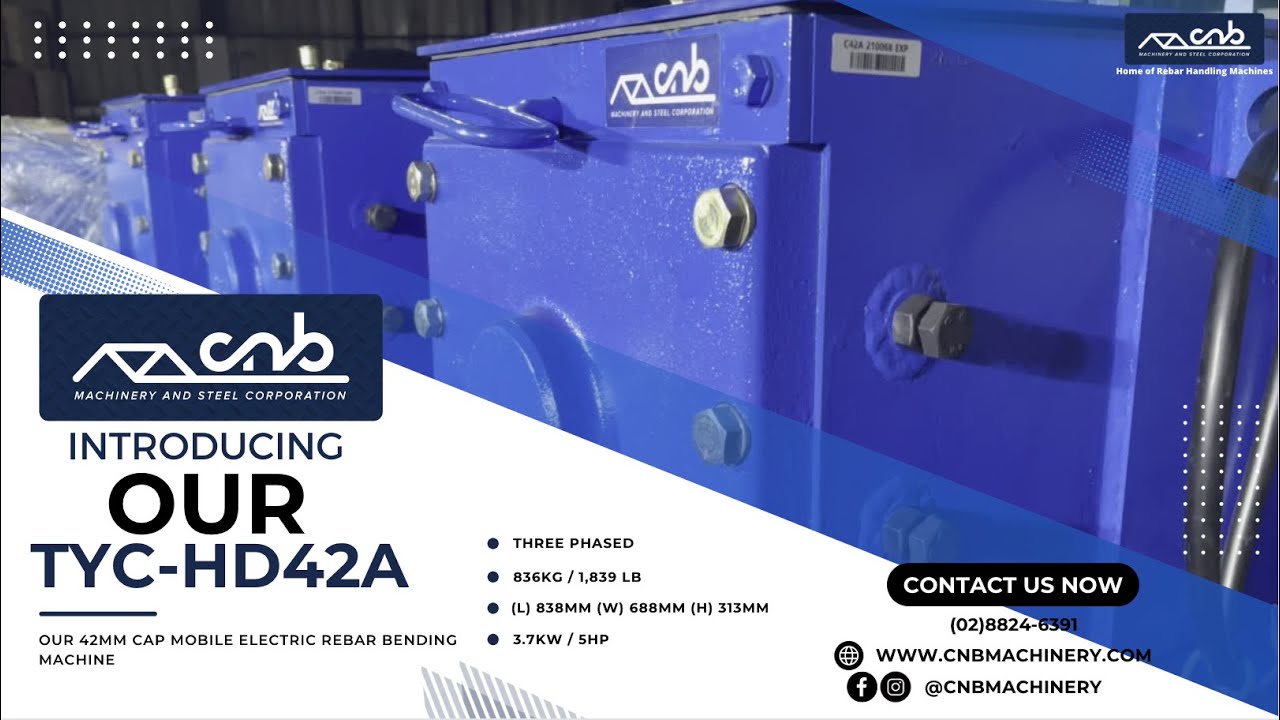 Electric Bar Cutter 42mm Cap: TYC-HD42A Rebar Cutting Demo