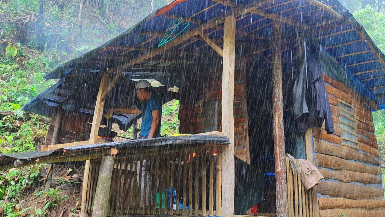 Mencekam ❗ Hujan Deras Terus-terusan - Bertahan Hidup Di Hutan Bertani Dan Berkebun Untuk Masa Depan