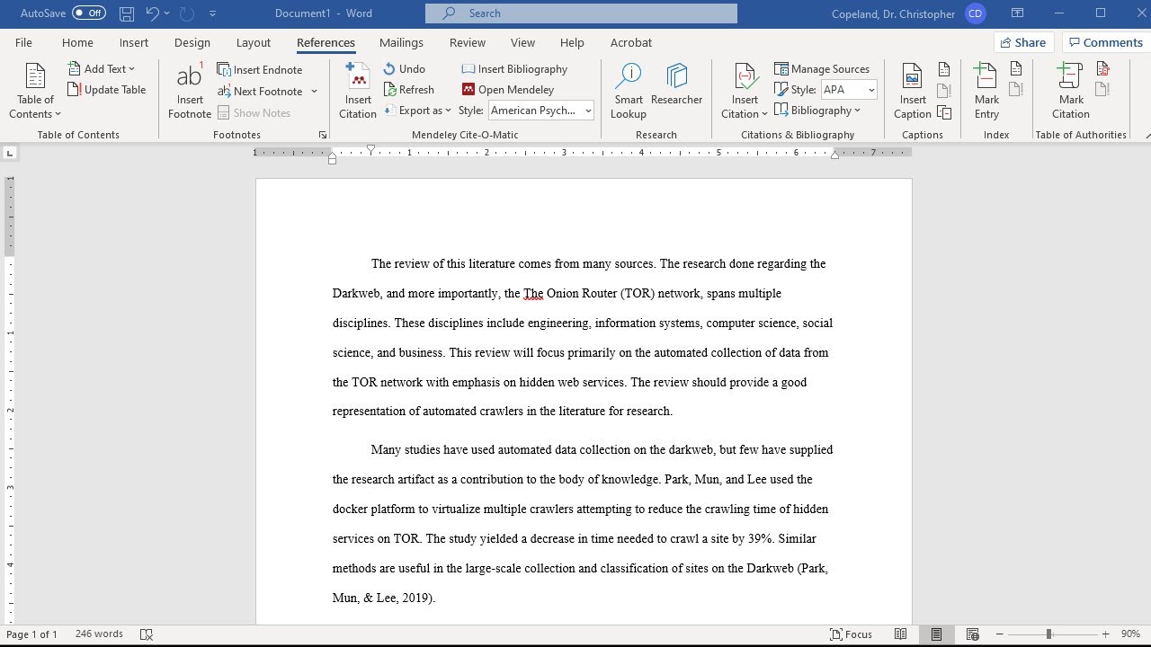 Writing a Literature Review from an Annotated Bibliography
