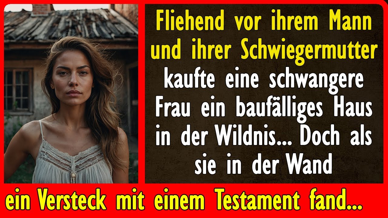 Fliehend vor ihrem Mann und ihrer Schwiegermutter kaufte eine schwangere Frau ein baufälliges Haus..