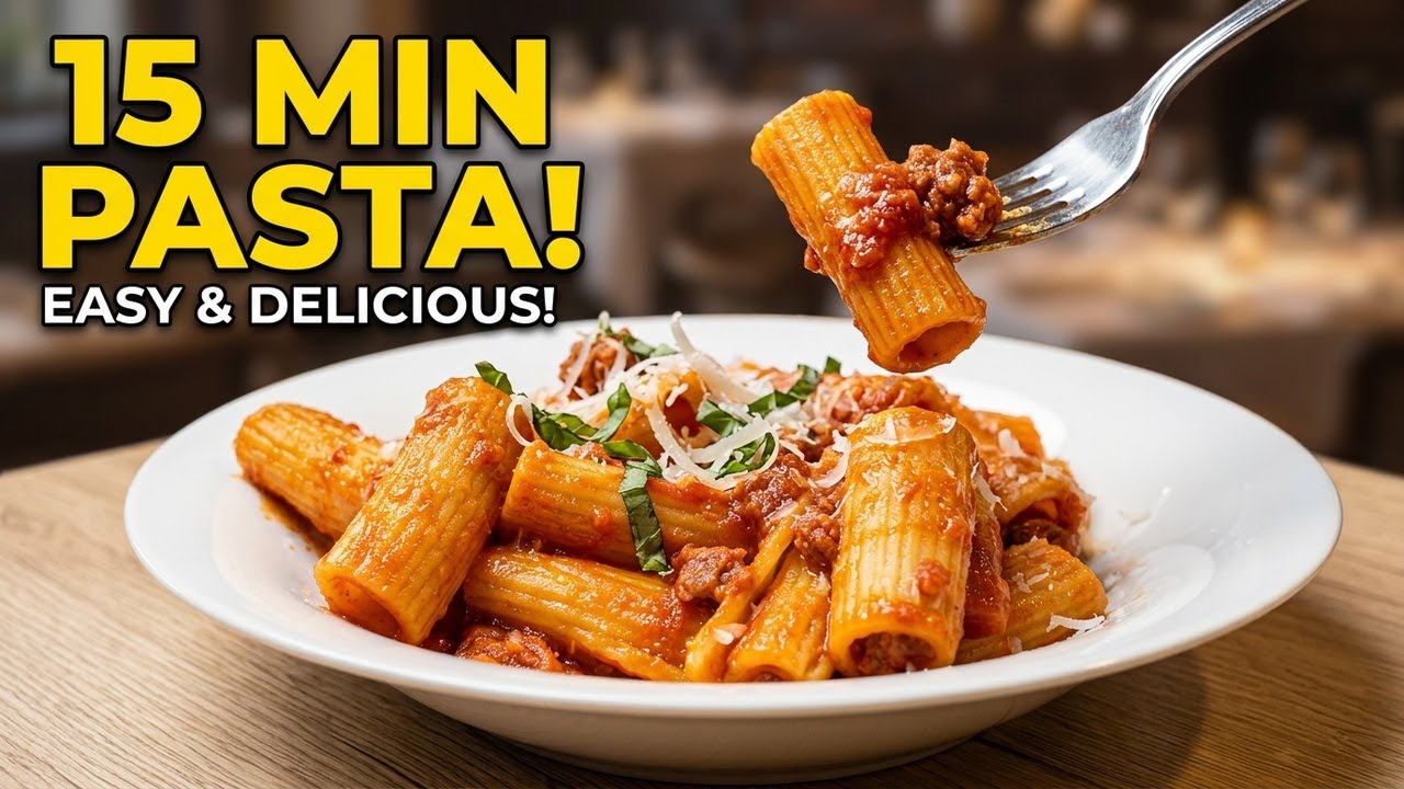 Incredibly Delicious Sausage Pasta in 15 Minutes! The Simplest Recipe for Dinner