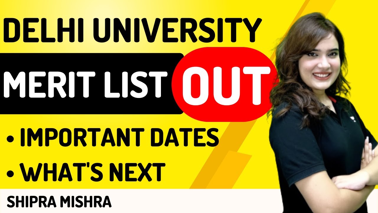MERIT LIST OUT 🔥🔥| BIG UPDATE | Delhi University DU Admission 2022 | CUET 2022